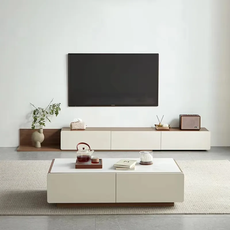 

Premium Minimalist Tv Stand White Unique Glamour Trendy Tv Simple Cabinet Luxury Mueble Organizador Habitación Home Furniture