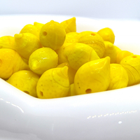 14mm 6pcs/12pcs Refreshing Yellow lemon Glass Beads For DIY Bracelet Keychain Necklace Gifts Accessories Bead