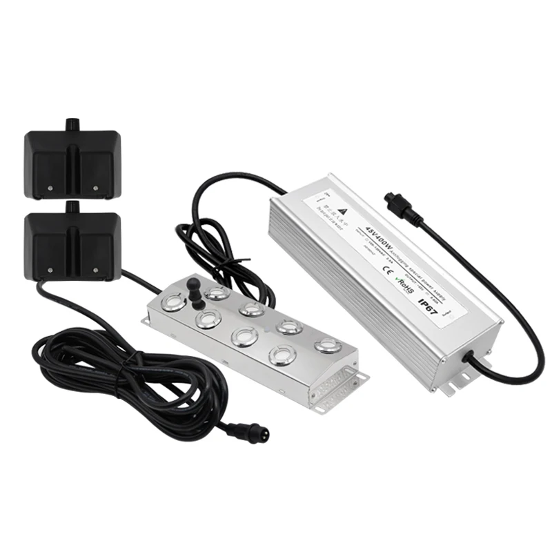 Firepig 8 Head 45V Industrial Ultrasonic Fogger Hydroponics Atomizer Mist Maker 1.7Mhz