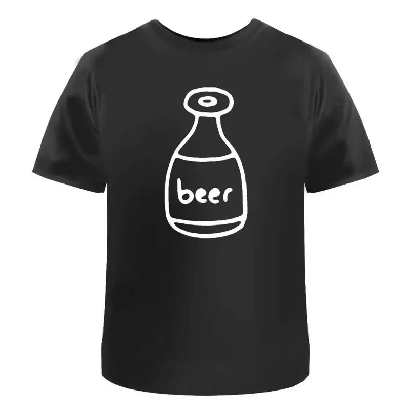 Katoenen T-shirt van bierfles Ta017831