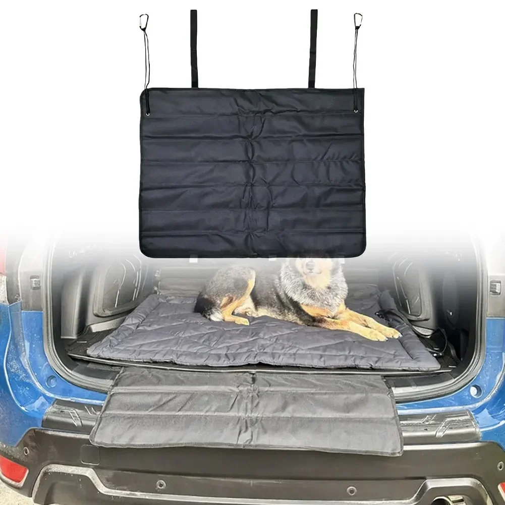 For Sedans For Trucks Pet Cargo Cover Foldable Pet Mat For Pet Travel PVC Backing Pearl Cotton Padding Easy Installation
