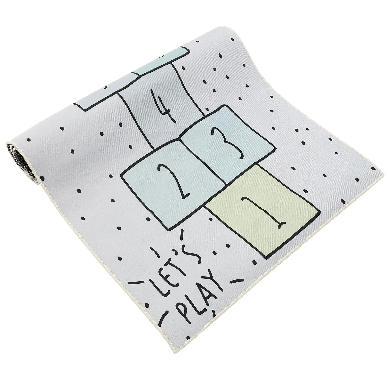 

1 шт. Премиальный полиэстеровый коврик для игры в шашки для детей, мягкий эластичный напольный коврик для спальни, гостиной, детской комнаты, ванной комнаты, креативный декор