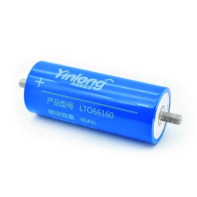 Imagem -02 - Yinlong-lithium Titanate Lto Bateria Célula para Carro Áudio Sistema de Energia Solar 100 Original Capacidade Real 66160 2.3v 40ah