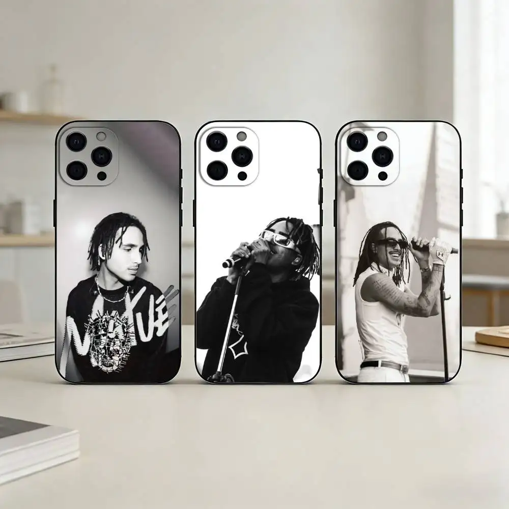 

Rapper Matue 333 Phone Case Silicone black Soft For IPhone 17,16,15,14,13,12,11,SE,Plus Pro Max