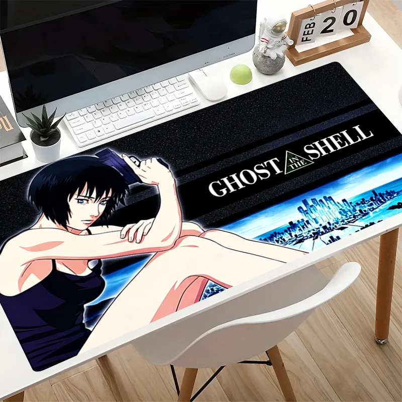 Big Game Mouse Pad Computer Keyboard Pad Lock Edge Gamer Accessories G-Ghost in the Shell Extended Mat Table Cool Anime Mousepad - view 6