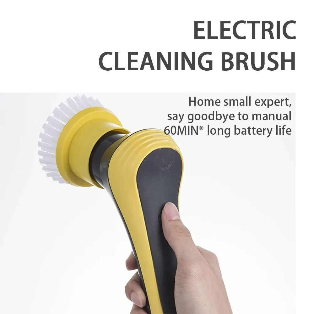 6 /10 in 1 Electric Spin Scrubber Cleaning Brush Wireless Adjustable Multifunctional Gadgets For Bathroom Kitchen Windows Toilet