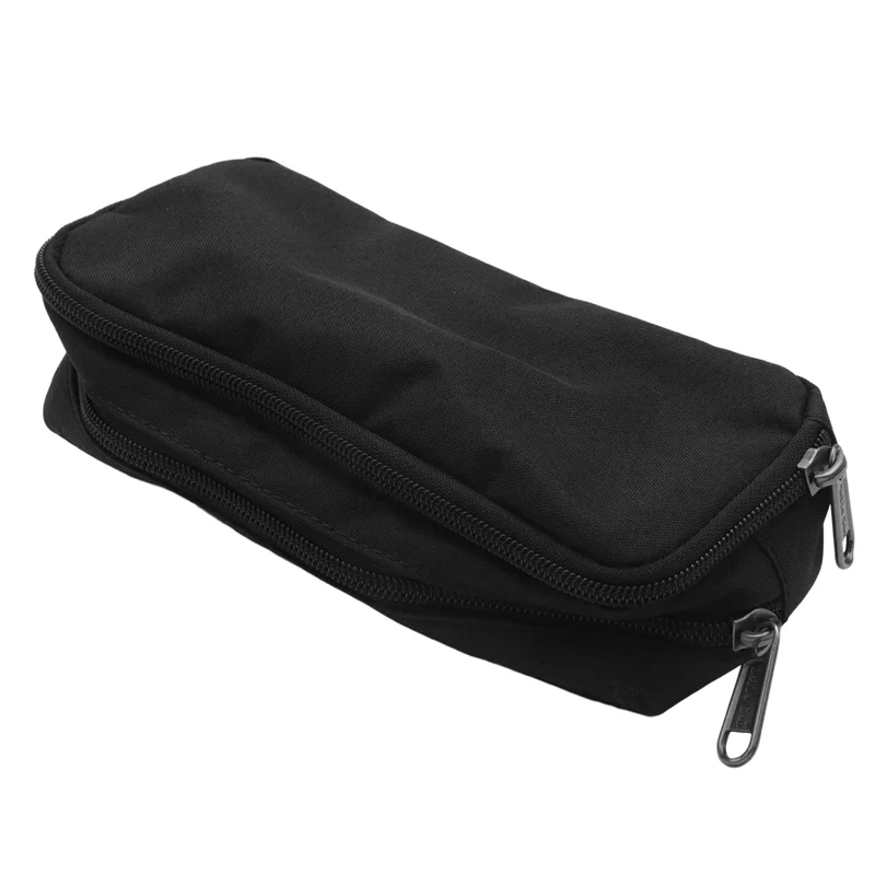 New!! Big Capacity Pencil Case Oxford Storage Pouch Marker Pen Case Simple Stationery Bag School Office Organizer Black