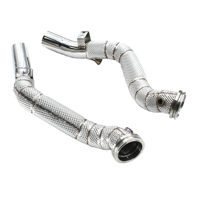 

OEM Catless Downpipe For Maserati Ghibli 3.0T 2014-2016 High Performance Stainless Steel Exhaust Downpipes with heat shield