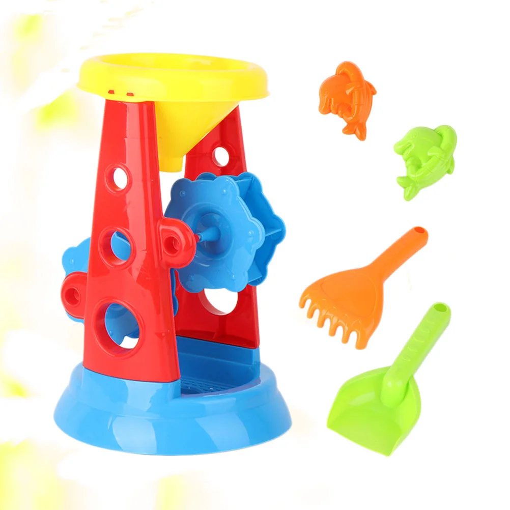 5 PCS Sand Bucket Kids Playing Toys Sandcastle Clock Baby for