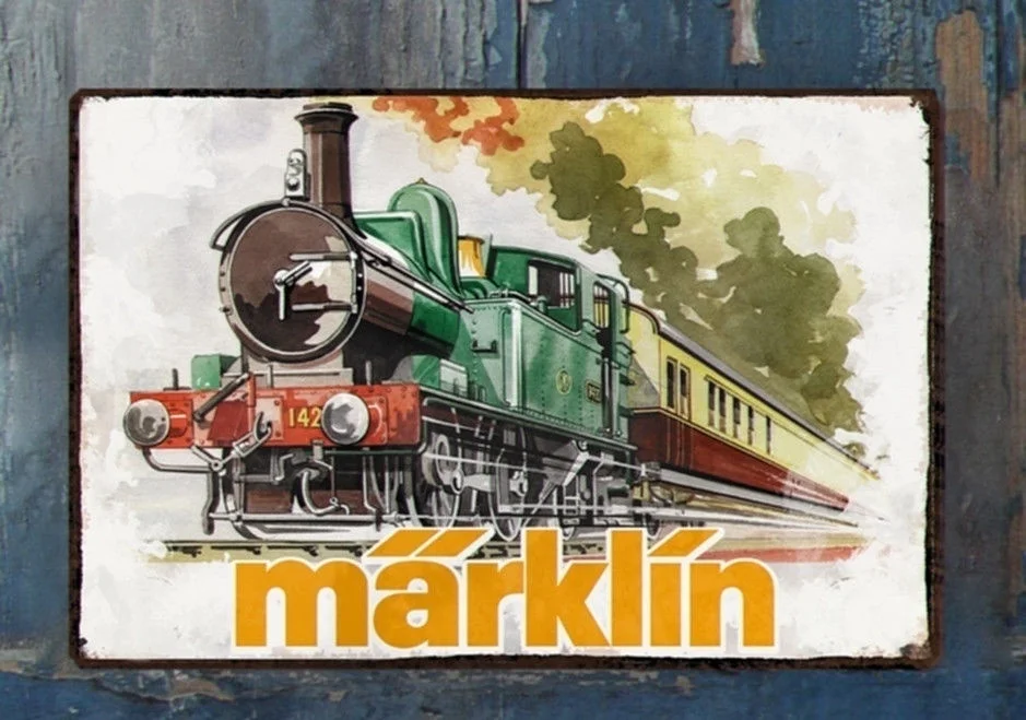 

Marklin Old Advertisment Repro Metal Wall Tin Sign Poster Toy Train Ad Gift Art(Visit Our Store, More Products!!!)