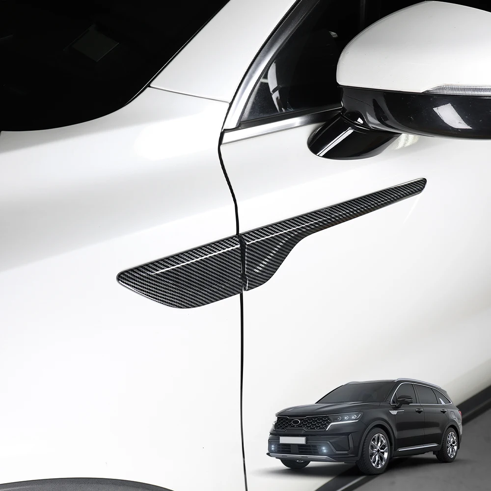 For Kia Sorento MQ4 2021-2023 /2024-2026 Exterior Style Leaf Plate Lid Stripe Car Side Body Panel Decorative Cover
