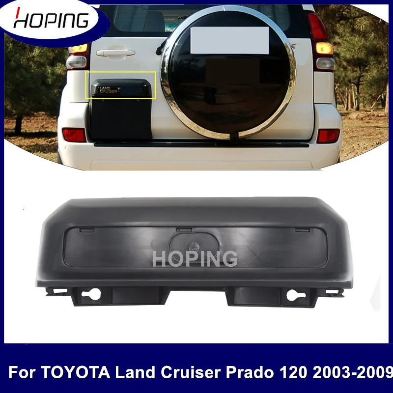 For Toyota LAND CRUISER PRADO 120 LC120 GRJ120 2003-2009 Auto Rear Door Tail Gate License Plate  Cover Frame OEM:81696-60011