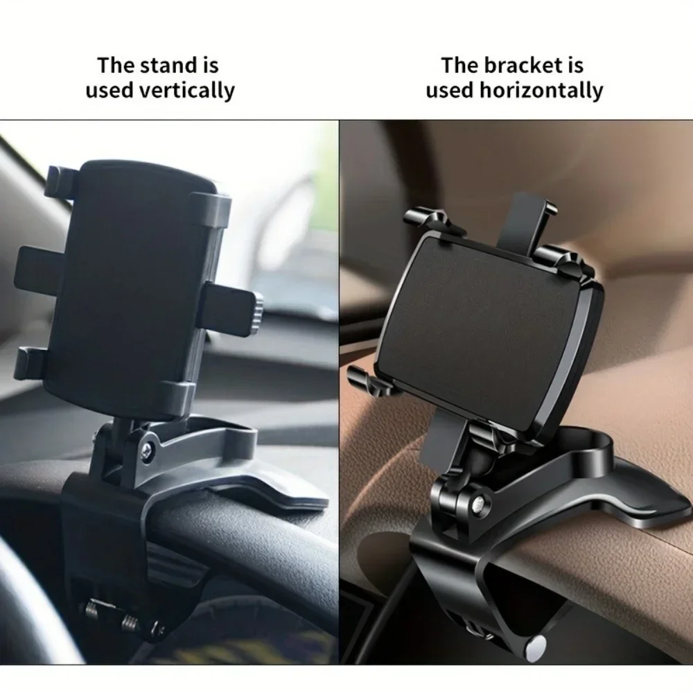 Support universel de téléphone portable pour voiture, support de téléphone pour tableau de bord, support à Clip facile, support view 3