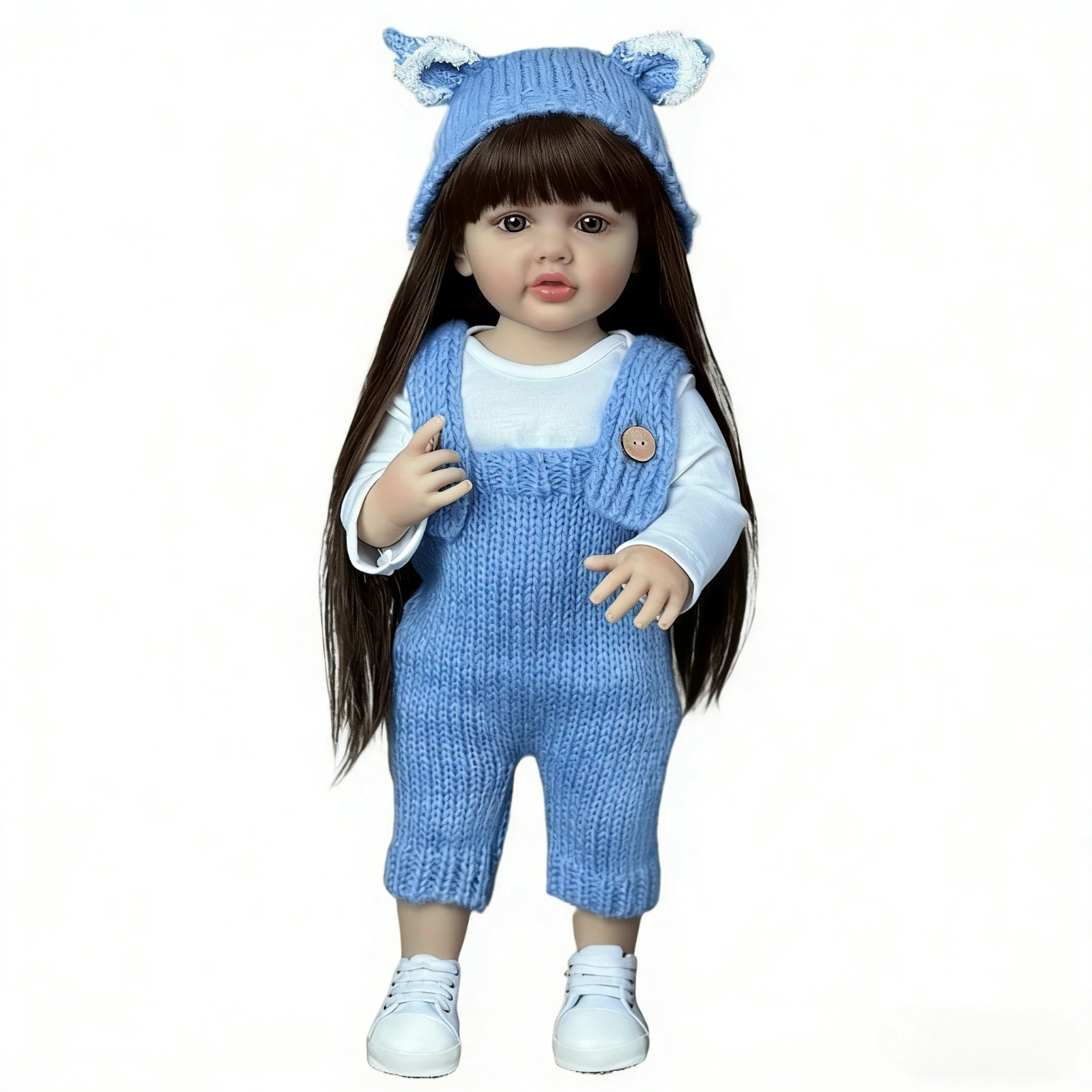 

BZDOLL 55CM 22 Inch Full Soft Vinyl Reborn Princess Doll, Standable Design, Lifelike Toddler Toy, Birthday Gift for Kids Ages 3+