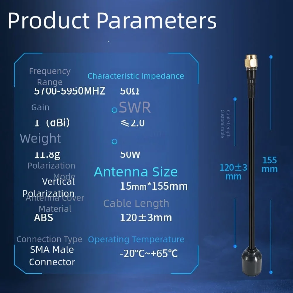 

Антенна БПЛА 5,8 ГГц FPV Антенна для передачи видео Высококачественная грибовидная антенна для мониторинга бытовой электроники Камеры Дроны