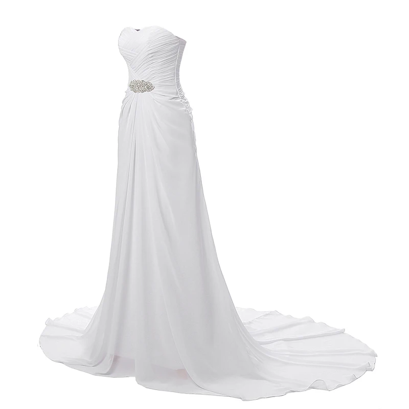 Eleganti abiti da sposa bianchi senza spalline Sexy francesi per la sposa elegante abito da sera lungo da ballo Sexy da donna abiti formali