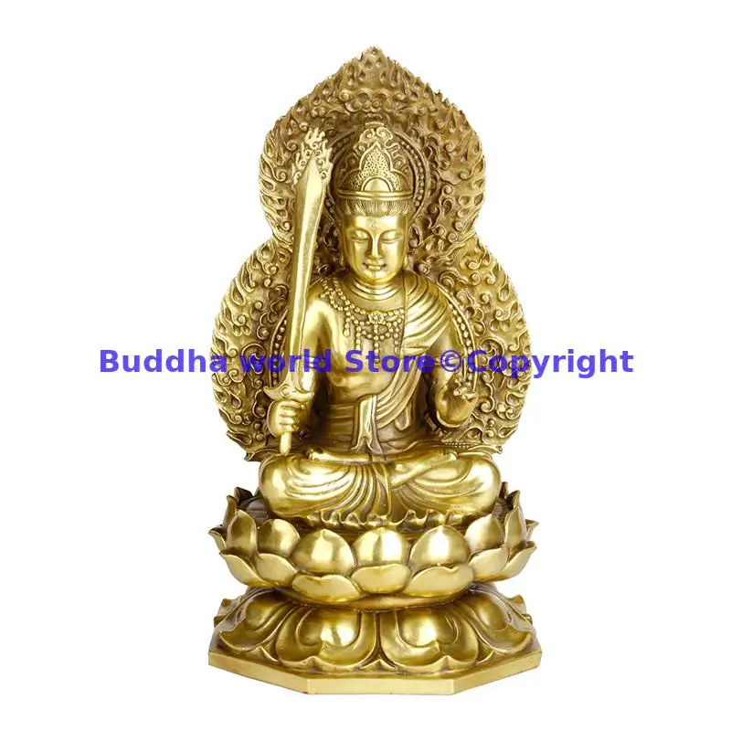 GOOD Quality Bodhisattva Akashagarbha buddha brass statue Asia Thailand family Protector god exorcise evil spirit bless safety