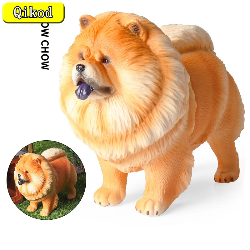 Simulazione animale grande solido Golden Retriever modello di cane figurina giocattolo realistica per bambini e decorazioni per la casa