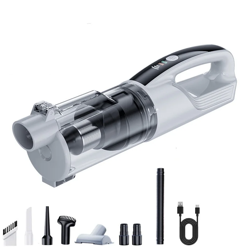 Portable High-Suction Handheld Vacuum Cleaner Wet-Dry Car Interior And Household Cleaning Tool