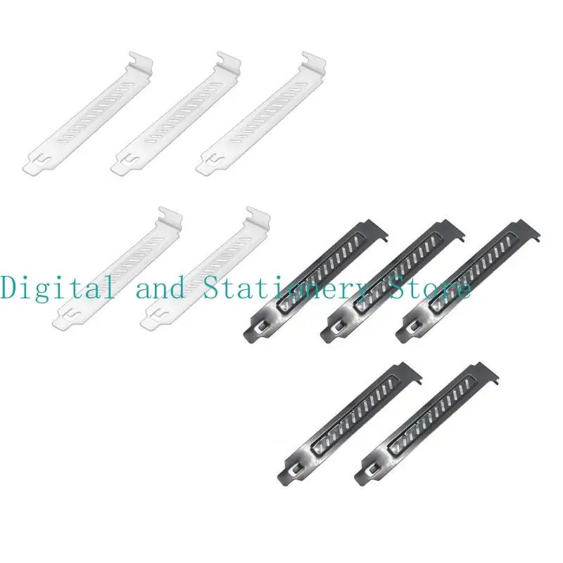 

652F Pack of 5 Vented PCI Slot Cover Plates for Improved Cooling in Desktop Towers Dustproof Slot Covers Dust Filter