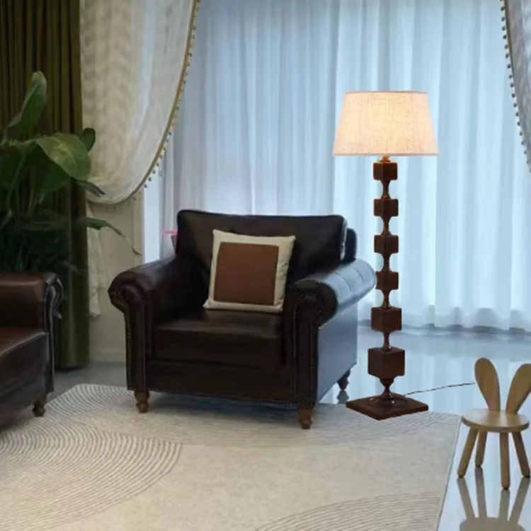 스터디룸 거실 레트로 신중국풍 고급 미국풍 분위기 중세풍 플로어 램프