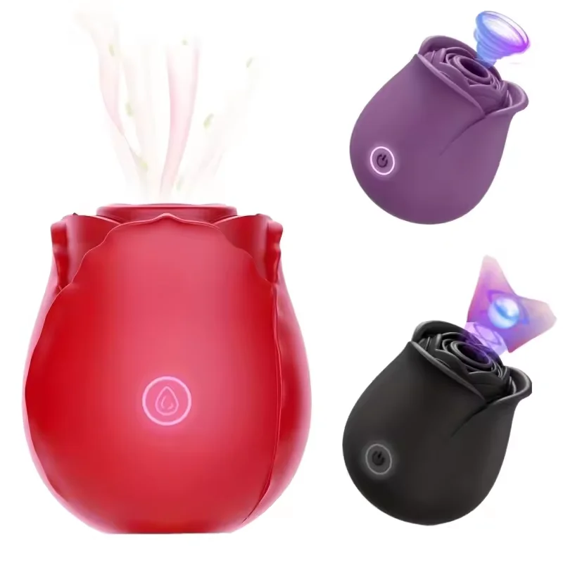 Rose Mini Sucking Vibrator Women Powerful Vacuum Clitoral Nipple Stimulator 10 Modes G Spot Massager USB Rechargeable Toy