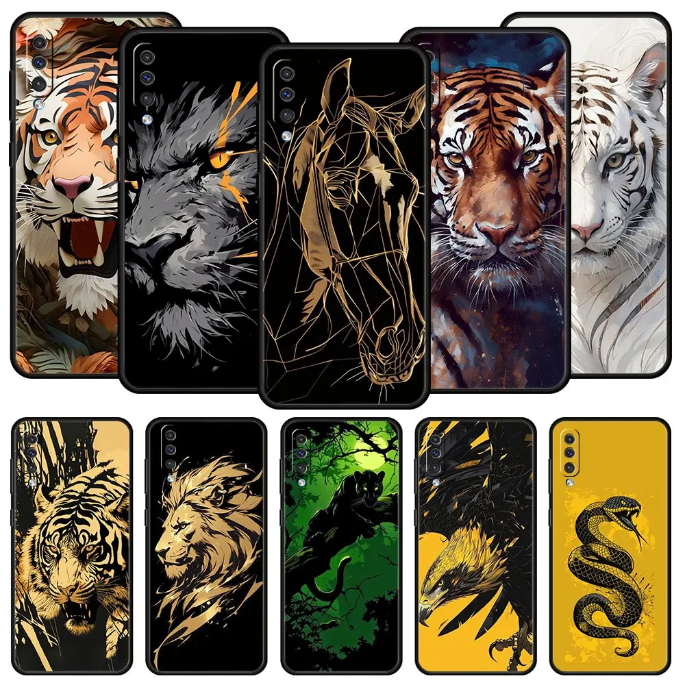 

Art animal tiger Phone Case For Samsung A54 A52 A24 A14 A50 A70 A10 A30 A40 A20S A20E A06 A12 A22 A34 A42 A32 5G A04s A16 Cover
