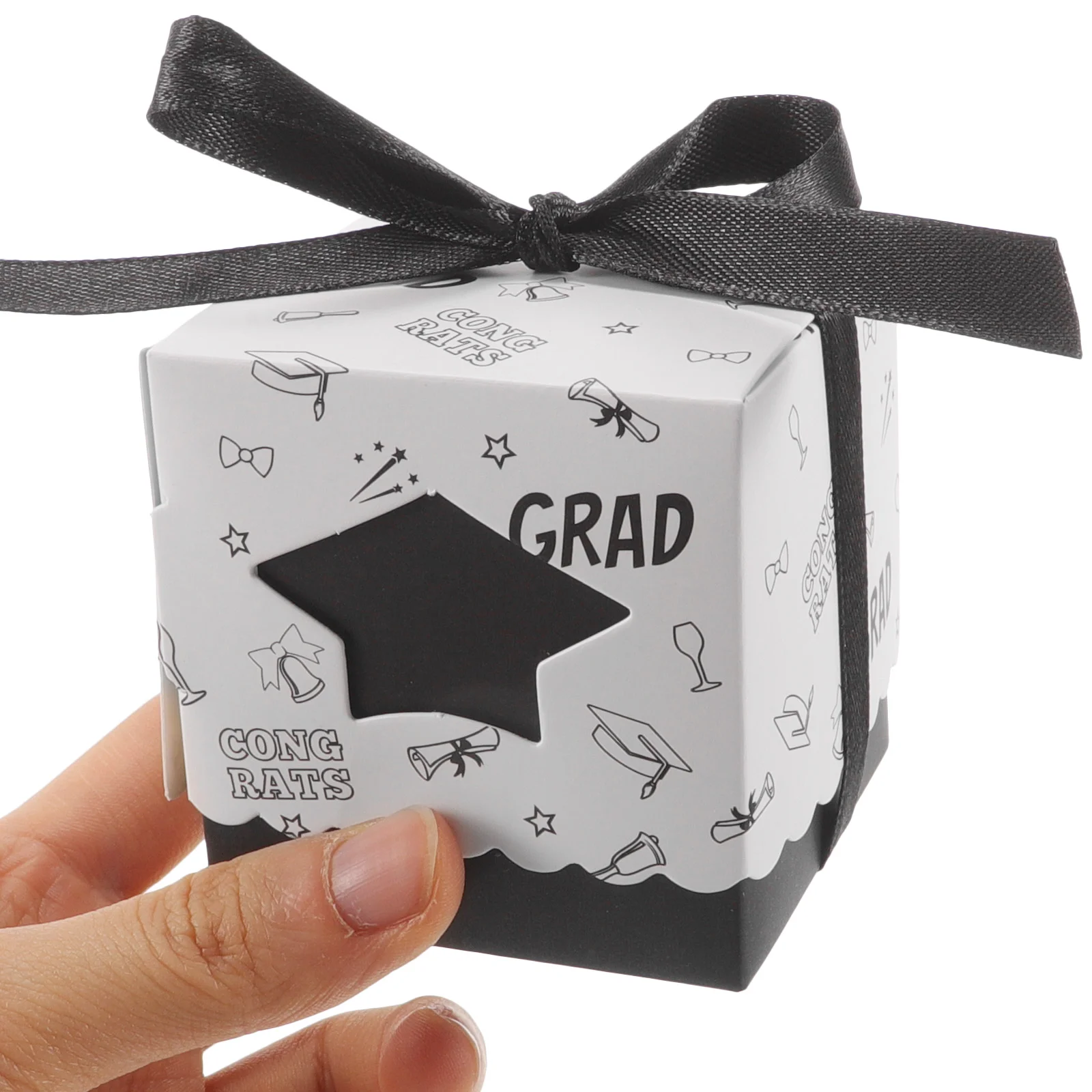 50 Pcs Candy Doctor Hat Box Gifts Wishing Wedding Paper Graduation Party Favor Boxes