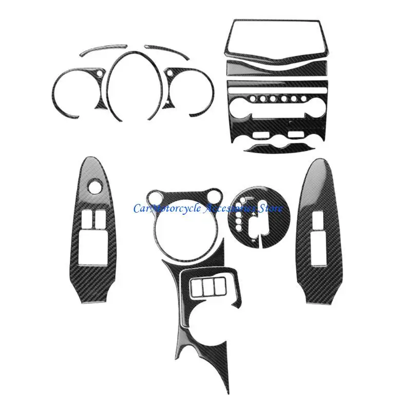 

P04D Complete Set of 17 Interior Trim Accessories Full Coverage Interior Decor Kits Interior Covering Package fit for 370Z