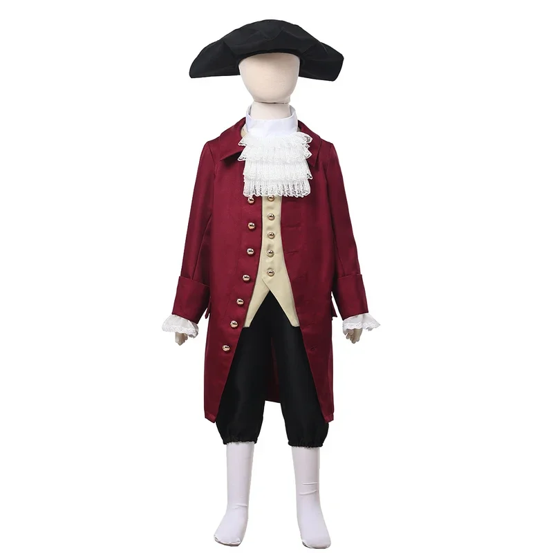 Colonial Costume Boys 18th Century Child Cosplay America Costume Revolution Outfit