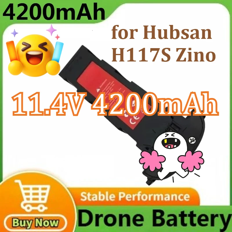

Upgrade Battery for Hubsan H117S Zino GPS RC Quadcopter Spare Parts Battery for RC FPV Racing Camera Drones 11.4V 4200mAh