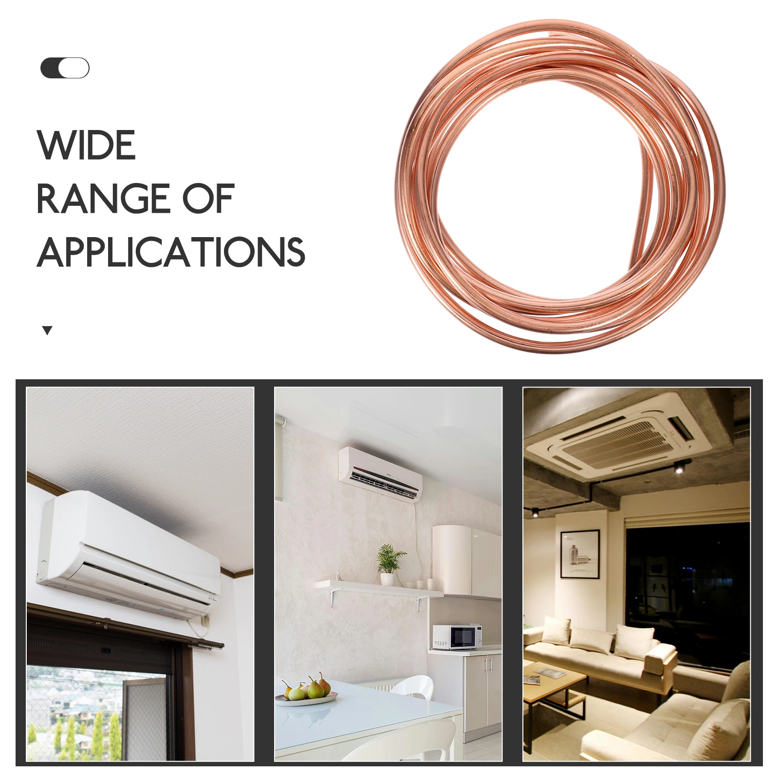 

Copper Tube 2M 4x0.5mm Soft State Inner Diameter 3mm Copper Tubing Air Conditioner Refrigerator Freezer Tool Parts Thin Wall