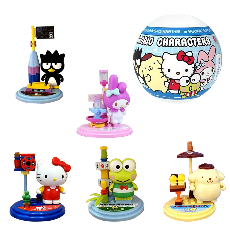 

Authentic HelloKitty Blind Box MY MELODY POMPOMPURIN Doll Assembly Handmade Children's Toy Children's Toy Birthday Gift