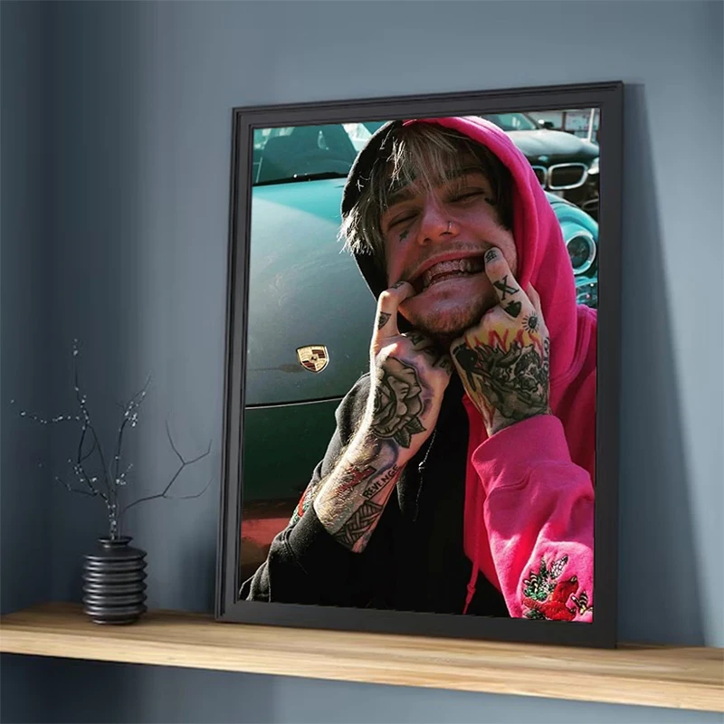 

Wall Posters Hip Hop Singer Lil Peep Paintings on the Wall Decor Decorative Painting for Bedroom Decoration Home Accessory Room