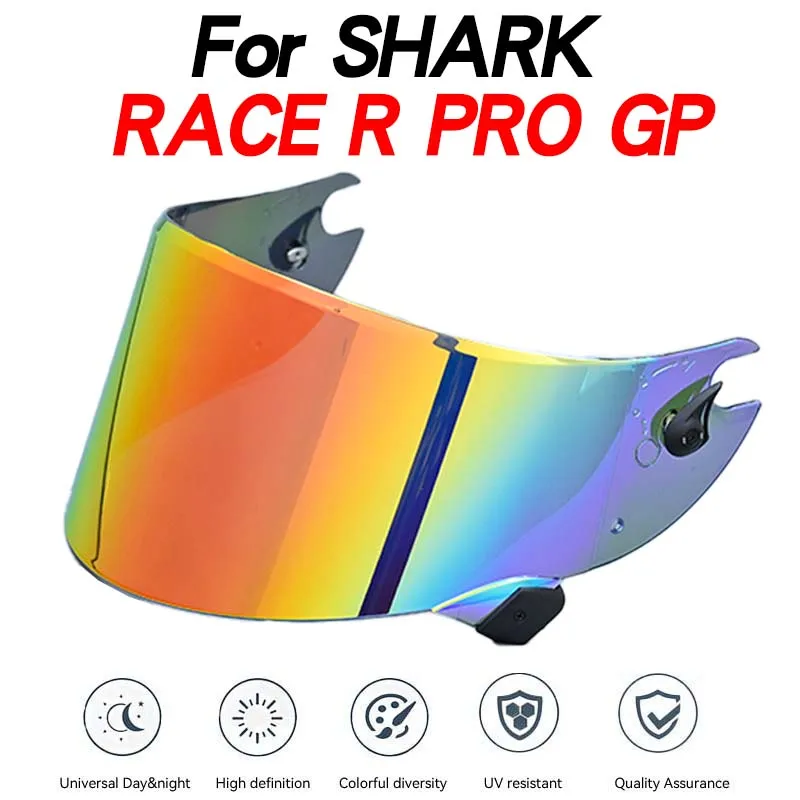 Kask motocyklowy Visor Anti-UV PC Visor Lens Race R Pro GP Model Smoke Dark Zamienny wizjer do Shark Race-R Pro GP