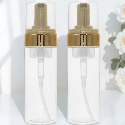 

2Pcs 120ml 150ml Frosted Bottles Gold Pump Facial Cleanser Shower Foam Travel Empty Refillable Cosmetics Skin Care Dispenser