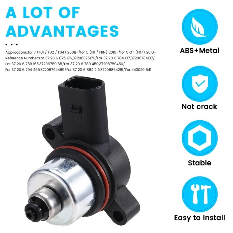 Air Compressor Pump Electronic Solenoid Valve For BMW F01 F02 F04 F07 F11 GT 37206789450 37206796445 37206864215