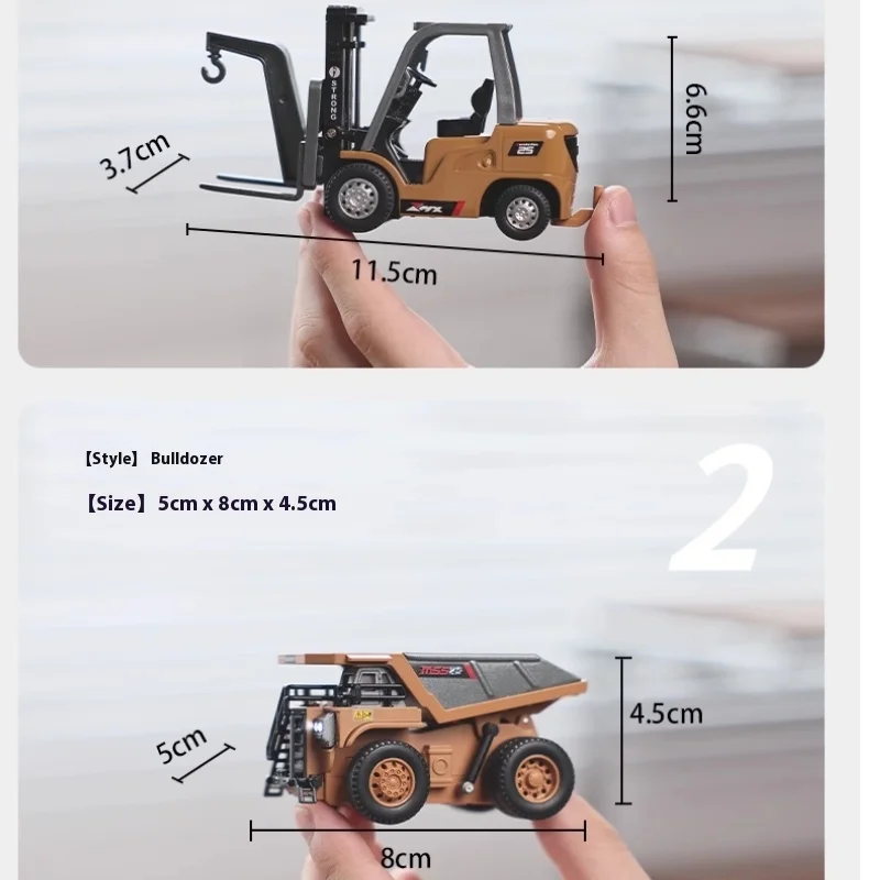 1:64 Legierung Fernbedienung Mine Truck Volle Proportionale Steuerung Simulierte Scheinwerfer Realistische Mechanische Details Desktop Spielzeug