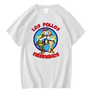 Polos Hermanos Men's Printed T -Shirt, Casual Sleeve, Breathable Cotton T -Shirt, Brothers Chicken, Summer Fashion 8 Main Sales T -Shirt Barça - №2