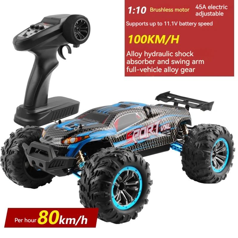 

F19 1:10 Metal Brushless Off-Road Four-Wheel Drive High-Speed Rc Remote Control Car Waterproof 2.4g Full Scale Toy Model Gift