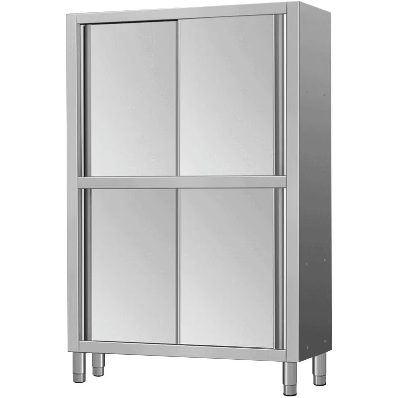 CX thickened stainless steel cupboard food cabinet restaurant kitchen cleaning cabinet four door vertical cabinet