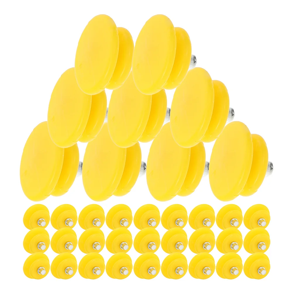 

50 Pcs Outdoor Anti-slip Spikes Ice Skates Cleats for Walking Steel Nail Yellow Stainless Traction Shoes Winter Accessories