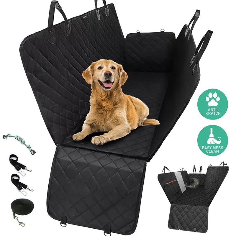 Dog Car Seat Cover Pet Vehicle Hammock Waterproof Pet Dog Travel Mat Waterproof Car Rear Back Seat Protector Mat