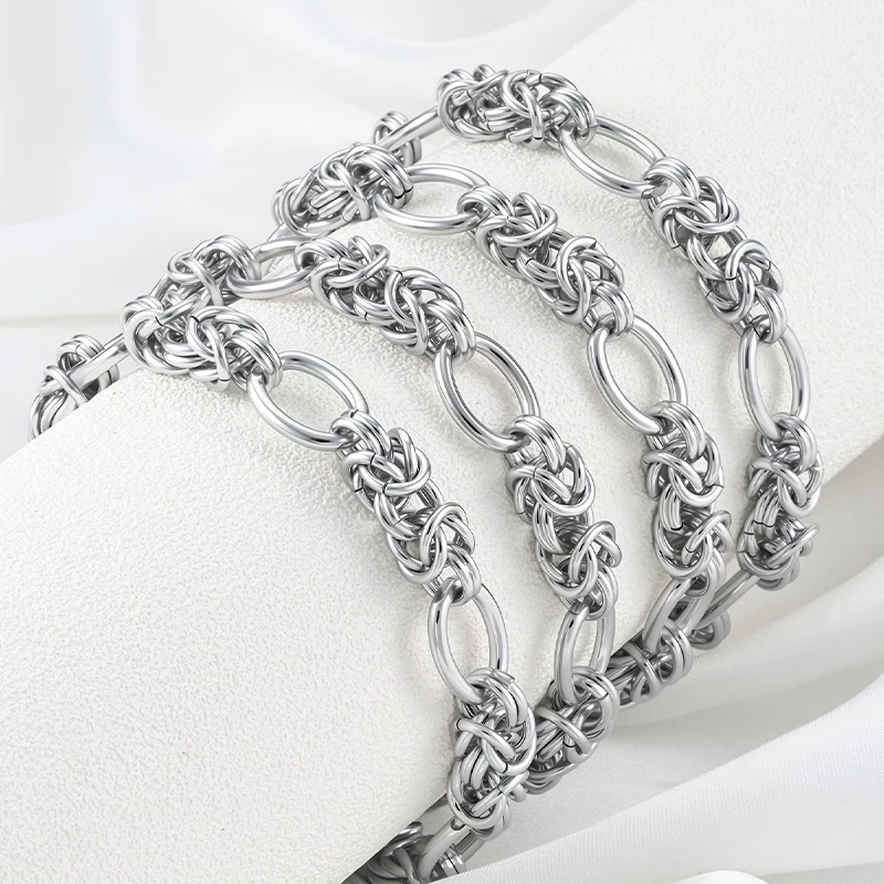 

1Meters Stainless Steel 10mm Knot Chains For Needlework Jewelry Making Necklace Bracelet Crafting Supplies DIY Accessories