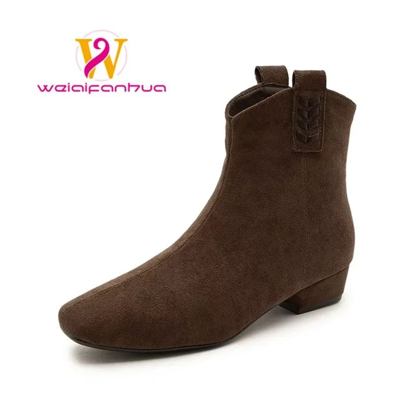 2025-nuevas-botas-de-tobillo-plisadas-con-punta-estrecha-para-mujer-talla-grande-botas-de-moto-retro-para-mujer-botas-largas-marrones-zapatos-vaqueros-para