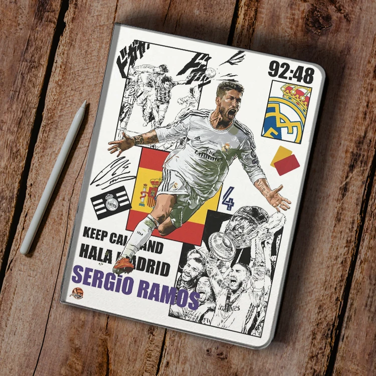 

Чехол Football Superstar R-Ramos для iPad 10.2 7th 9th Air 1 2 3 Mini 2 3 5 Роскошный силиконовый чехол для iPad Air 4 iPad Pro12.9 Case