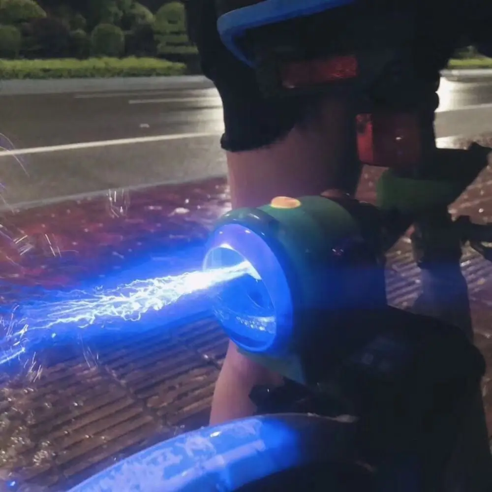 클립이 있는 다기능 자전거 버블 머신 빛나는 자동 버블 메이커 경량 야간 조명