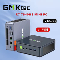GMKtec K6 Mini PC AMD R7-7840HS 8C/16T 16GB DDR5 512GB PCIe 4.0 SSD Mini ordinateur de bureau fenêtre 11 Pro WiFi 6E/BT5.2type-c