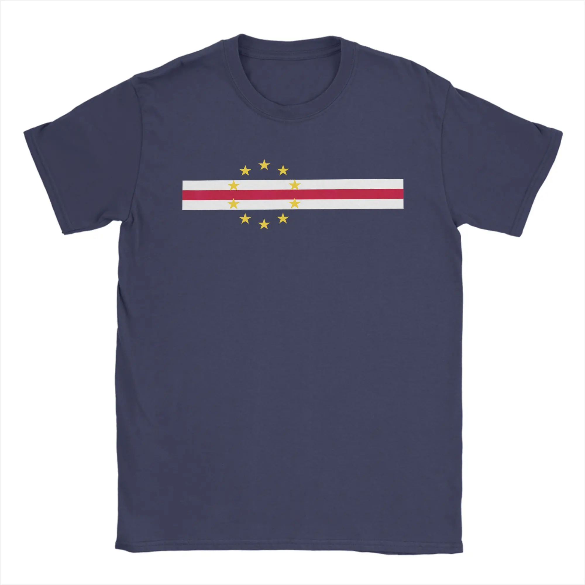 Cape Verde Flag Fans Proud Cabo T Shirt  Leisure T-Shirts Short Sleeve Awesome Tops Beach 100 Cotton Plus Size Clothes