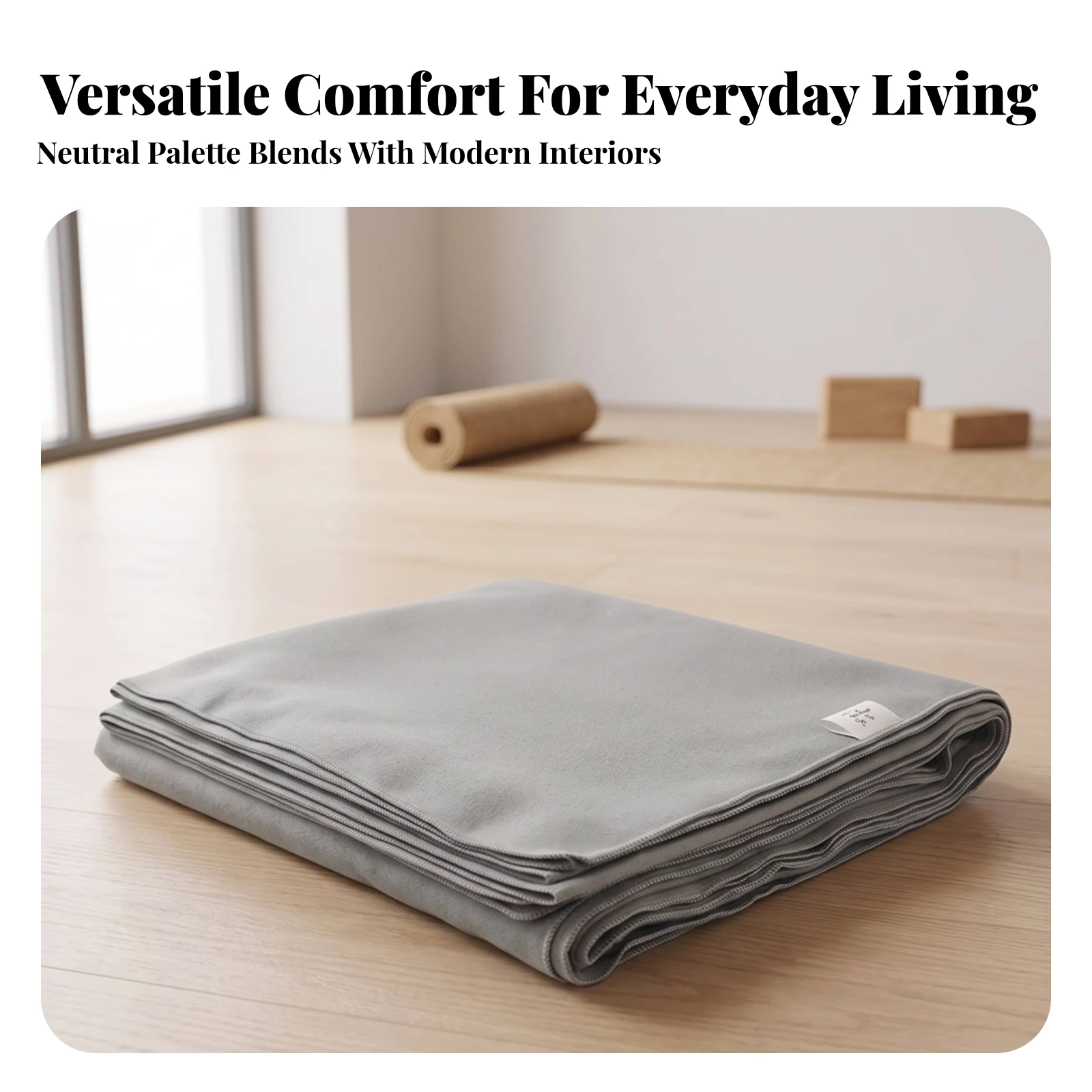 Stretch Support Blanket Soft Stretch Assistance Blanket Long-Lasting Machine Washable for Yogis, Home Practice